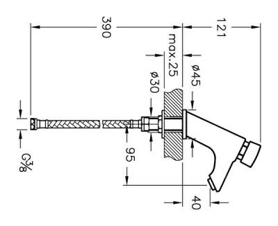 Artema Aquatouch Zaman Ayarlı Lavabo Bataryası A47059STA Krom - 2