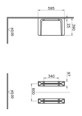 VitrA Arkitekt Pisuvar ara bölmesi 5172L003-0155 Beyaz - 1