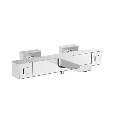 Artema Base Square A47302 Termostatik Banyo Bataryası, Krom - 1
