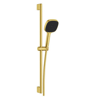 Artema Core Square A4591725 3F Sürgülü El Duşu Takımı, Fırçalı Altın - 1