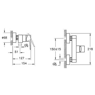 Artema Flow Square A4293136 Duş Bataryası, Mat Siyah - 2