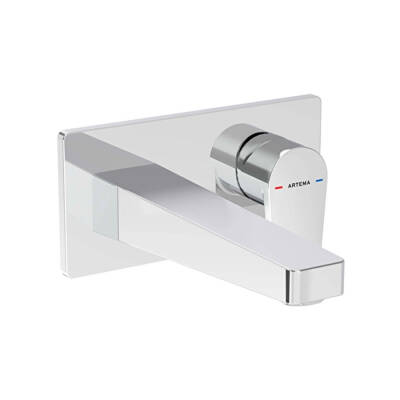 Artema Flow Square A43180 Ankastre Lavabo Bataryası, Krom - 1