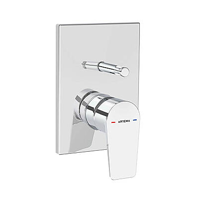 Artema Flow Square Ankastre Banyo Bataryası A43208 Sıva Üstü Grubu - Krom - 1