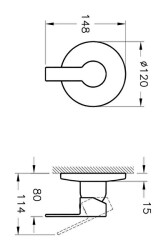 Artema Fold S Ankastre Duş Bataryası A42538 Sıva Üstü Grubu - Krom - 2