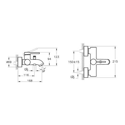 Artema Minimax Round A4354836 Banyo Bataryası, Mat Siyah - 2