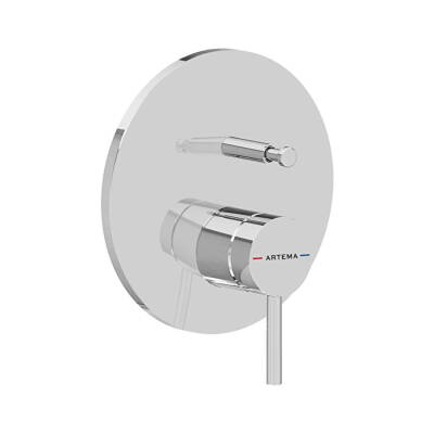 Artema Minimax Round A43620 Ankastre Mekanik Banyo Bataryası, Krom - 1