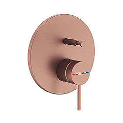 Artema Minimax Round A4362024 Ankastre Mekanik Banyo Bataryası, Fırçalı Bakır