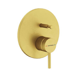 Artema Minimax Round A4362025 Ankastre Mekanik Banyo Bataryası, Fırçalı Altın