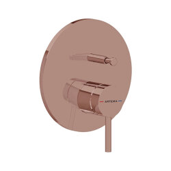 Artema Minimax Round A4362029 Ankastre Mekanik Banyo Bataryası, Soft Bakır