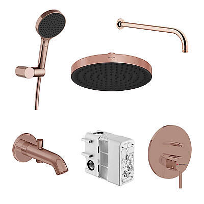 Artema Minimax Round Ankastre Duş Banyo Seti, Soft Bakır - 1