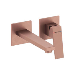Artema Minimax Square A4359224 Ankastre Lavabo Bataryası Kısa, Fırçalı Bakır