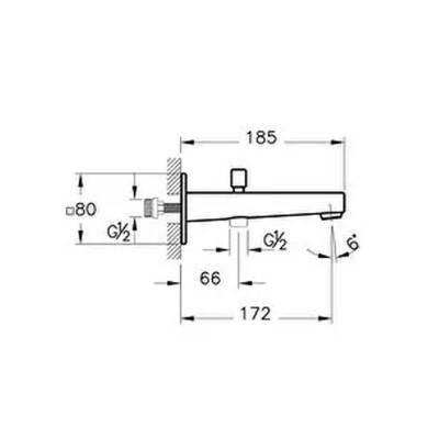 Artema Minimax Square A4359529 Çıkış Ucu El Duşu Çıkışlı, Soft Bakır - 2