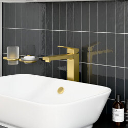 Artema Minimax Square A4372425 Lavabo Bataryası, Fırçalı Altın - 4