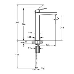 Artema Minimax Square A4372429 Lavabo Bataryası, Soft Bakır - 2