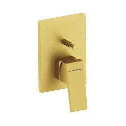 Artema Minimax Square A4373225 Ankastre Banyo Bataryası, Fırçalı Altın