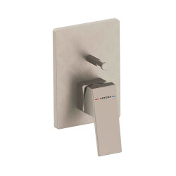 Artema Minimax Square A4373234 Ankastre Banyo Bataryası, Fırçalı Nikel