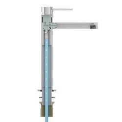 VitrA Origin Lavabo Bataryası A42557 Yüksek - Krom - 4