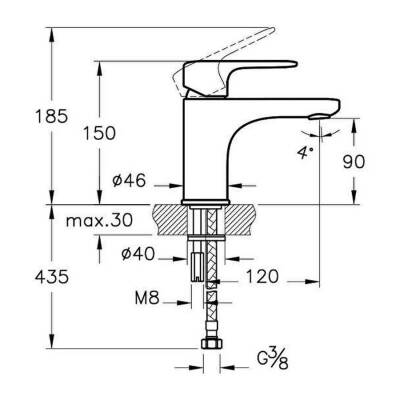 Artema Root Round A4270574 Lavabo Bataryası, Soft Altın - 2