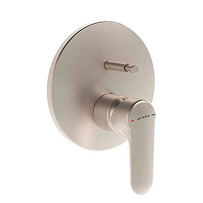 Artema Root Round Ankastre Banyo Bataryası A4272734 Sıva Üstü Grubu - Fırçalı Nikel - 1
