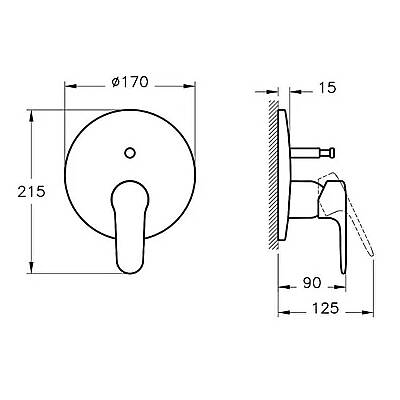 Artema Root Round Ankastre Banyo Bataryası A4272734 Sıva Üstü Grubu - Fırçalı Nikel - 2