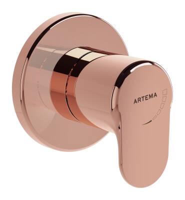 Artema Root Round Ankastre Stop Valf A4273026 Sıva Üstü Grubu - Bakır - 1