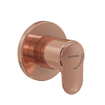 Artema Root Round Ankastre Stop Valf A4273029 Sıva Üstü Grubu - Soft Bakır - 1