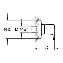 Artema Root Round Ankastre Stop Valf A4273029 Sıva Üstü Grubu - Soft Bakır - 2