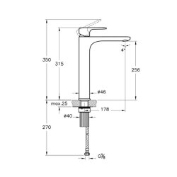 Artema Root Round Lavabo Bataryası A4270774 Çanak - Soft Altın - 2