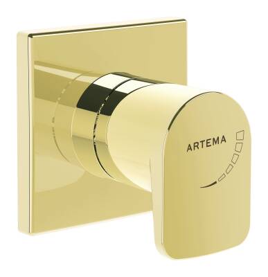 Artema Root Round Ankastre Stop Valf A4272923 Sıva Üstü Grubu - Altın - 1