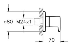 Artema Root Round Ankastre Stop Valf A4272926 Sıva Üstü Grubu - Bakır - 2