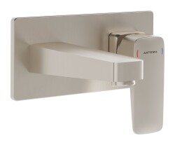 Artema Root Square Ankastre Lavabo Bataryası A4273834 Sıva Üstü Grubu - Fırçalı Nikel 