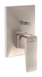 Artema Root Square Ankastre Banyo Bataryası A4275234 Sıva Üstü Grubu - Fırçalı Nikel