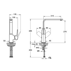 Artema Root Square Eviye Bataryası A4275334 Fırçalı Nikel - 3
