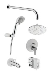 Artema Win S Ankastre Duş Seti Raın L - Snow 3F A49248 Krom