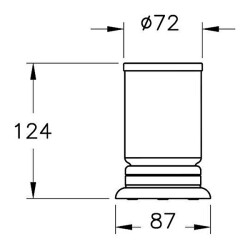 VitrA Base 300 Diş Fırçalığı A44142 Krom - 3