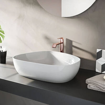 VitrA Çanak Lavabo Bataryası Üstten Kumandalı Suit Soft Bakır A4281429 - 3