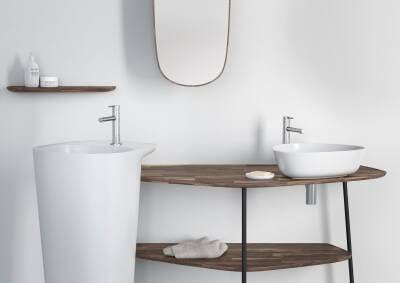 VitrA Plural Çanak lavabo 7810B401-0016 Oval - kompakt - 45x38 cm - armatür deliksiz - su taşma deliksiz - Clean - mat beyaz - 3