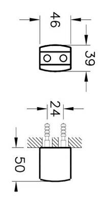 VitrA Sabit Askı A45719 Krom - 4