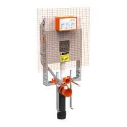 VitrA V8 Gömme Rezervuar 768-1851-02 Asma klozetler için ayarlanabilir ince metal ayaklı - 2 - 5/4 L