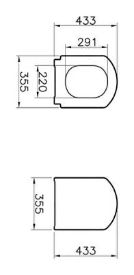VitrA Valarte Klozet kapağı 124-003-001 Duroplast - üstten sıkmalı - metal menteşeli - beyaz - 5