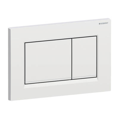 Geberit 115.883.JQ.1 Sigma30 Çift Kapaklı Kumanda Paneli, Mat Krom / Parlak / Mat Krom - 1