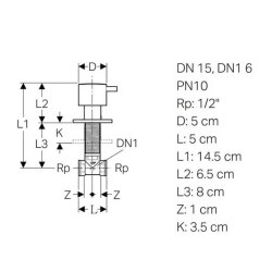 Geberit 616.004.21.1 Ankastre Stop Valf - 2