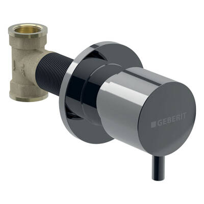 Geberit 616.004.QC.1 Ankastre Stop Valf - Parlak Siyah - 1
