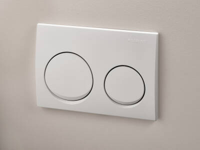 Geberit Alpha10 115.040.11.5 Kumanda Kapağı - Çift Basmalı - Beyaz - 4