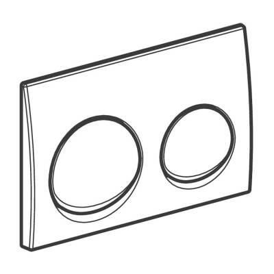 Geberit Alpha10 115.040.11.5 Kumanda Kapağı - Çift Basmalı - Beyaz - 3