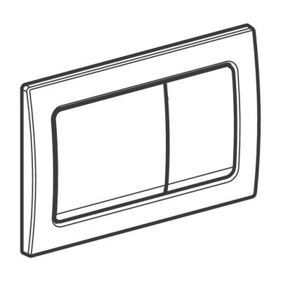 Geberit Alpha30 115.055.21.1 Kumanda Paneli, Çift Basmalı, Parlak Krom - 3