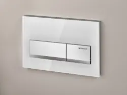 Geberit Alpha50 115.060.11.1 Kumanda Paneli, Çift Basmalı, Beyaz, Krom Butonlu - 4