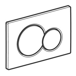 Geberit Sigma01 115.770.21.5 Kumanda Kapağı - Çift Basmalı - Parlak Krom - 3