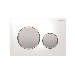 Geberit Sigma20 115.882.KL.1 Kumanda Kapağı - Çift Basmalı - Beyaz/Mat/Mat 