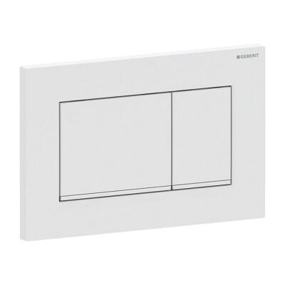 Geberit Sigma30 115.883.JT.1 Çift Kapaklı Kumanda Paneli, Mat Beyaz / Parlak / Mat Beyaz - 1